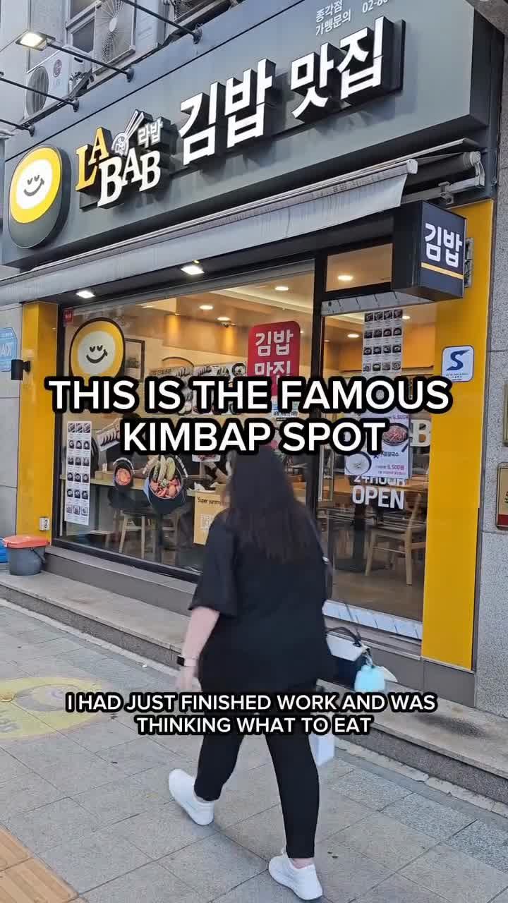 Creator content: kimbap restaurant